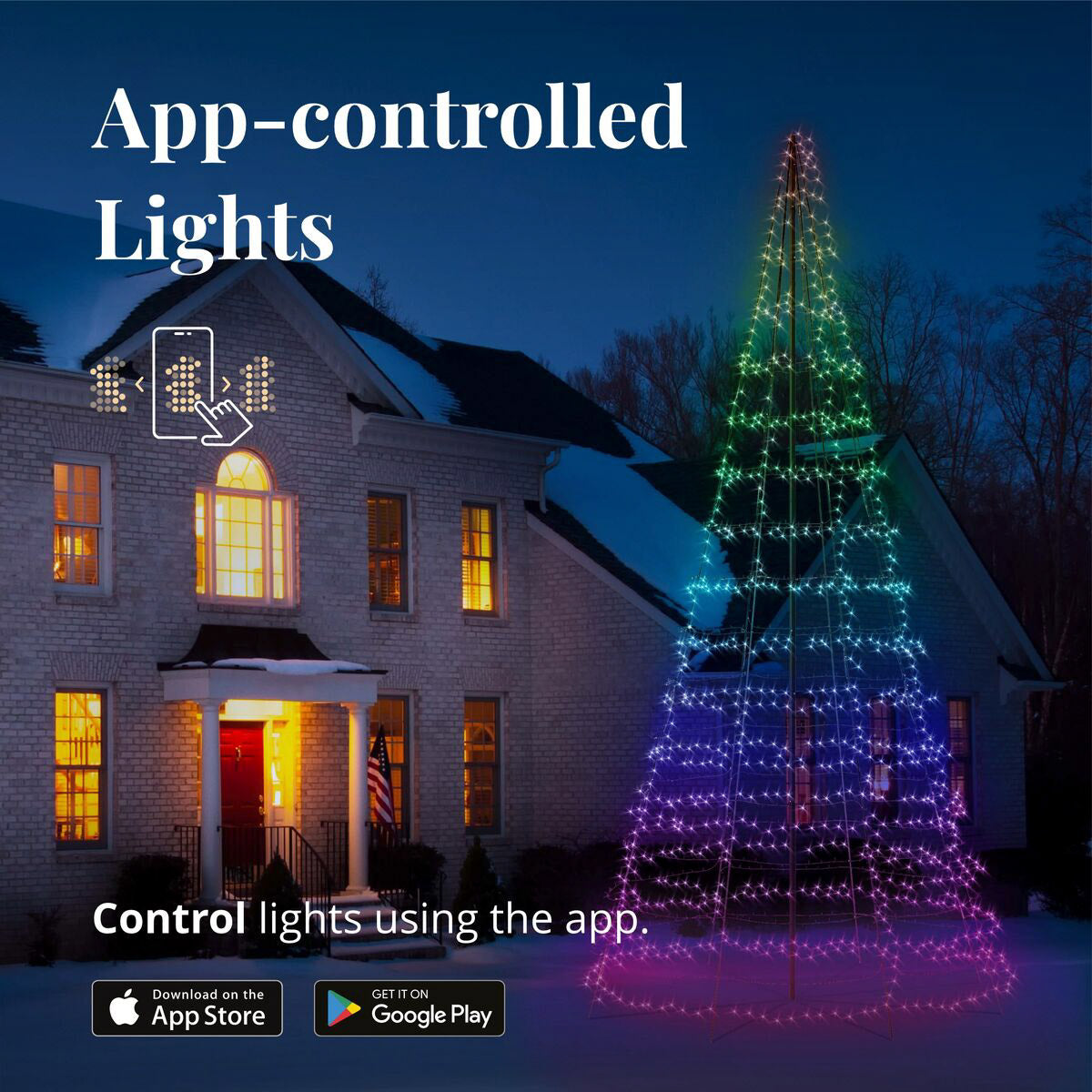 2m Smart App Controlled Twinkly Light Tree - Gen II