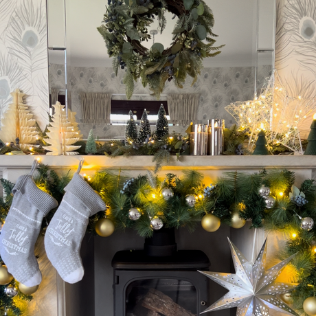 Create a Fabulously Festive Fireplace