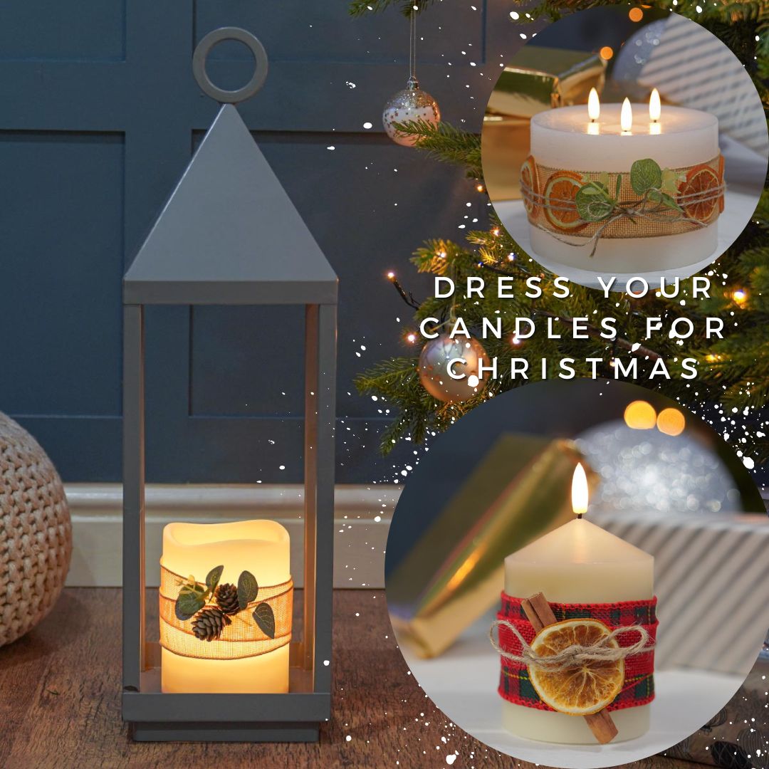 Dress your candles to impress for Christmas