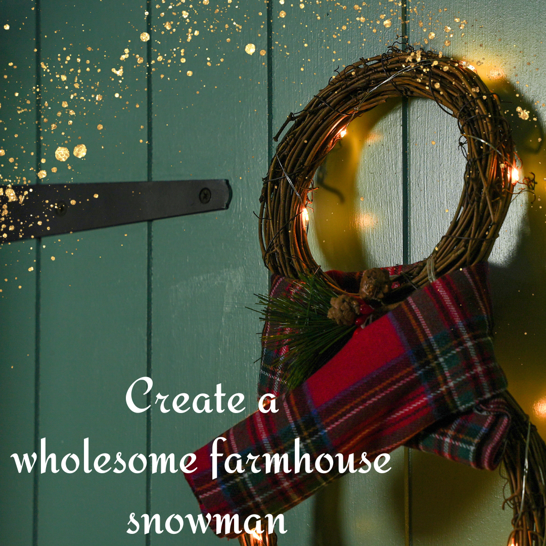 Create a Rustic-inspired Farmhouse Snowman