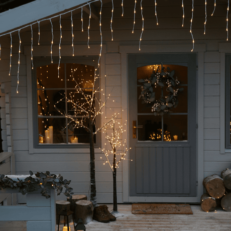 How to install Christmas lights outside