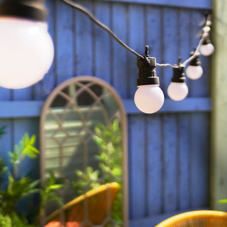 Festoon Lights Fence