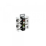 4 Martini Solar Stake Lights Stainless Steel 25cm