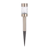 4 Martini Solar Stake Lights Stainless Steel 25cm