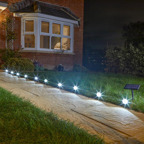 10 Solar Spot Lights White LEDs