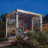 Solar Multi Function Fairy Lights, 200 Dual Colour LEDs, 20m