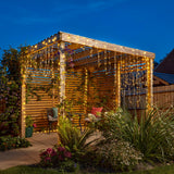 Solar Multi Function Fairy Lights, 200 Dual Colour LEDs, 20m