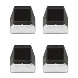 4 Premium Solar Fence, Wall & Post Lights Super Bright White LEDs