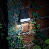 4 Premium Solar Fence, Wall & Post Lights Super Bright White LEDs