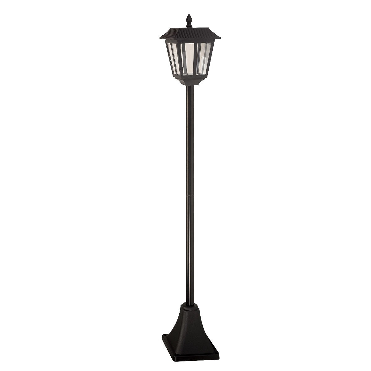 Solar Security Metro Lamp Post, White LEDs