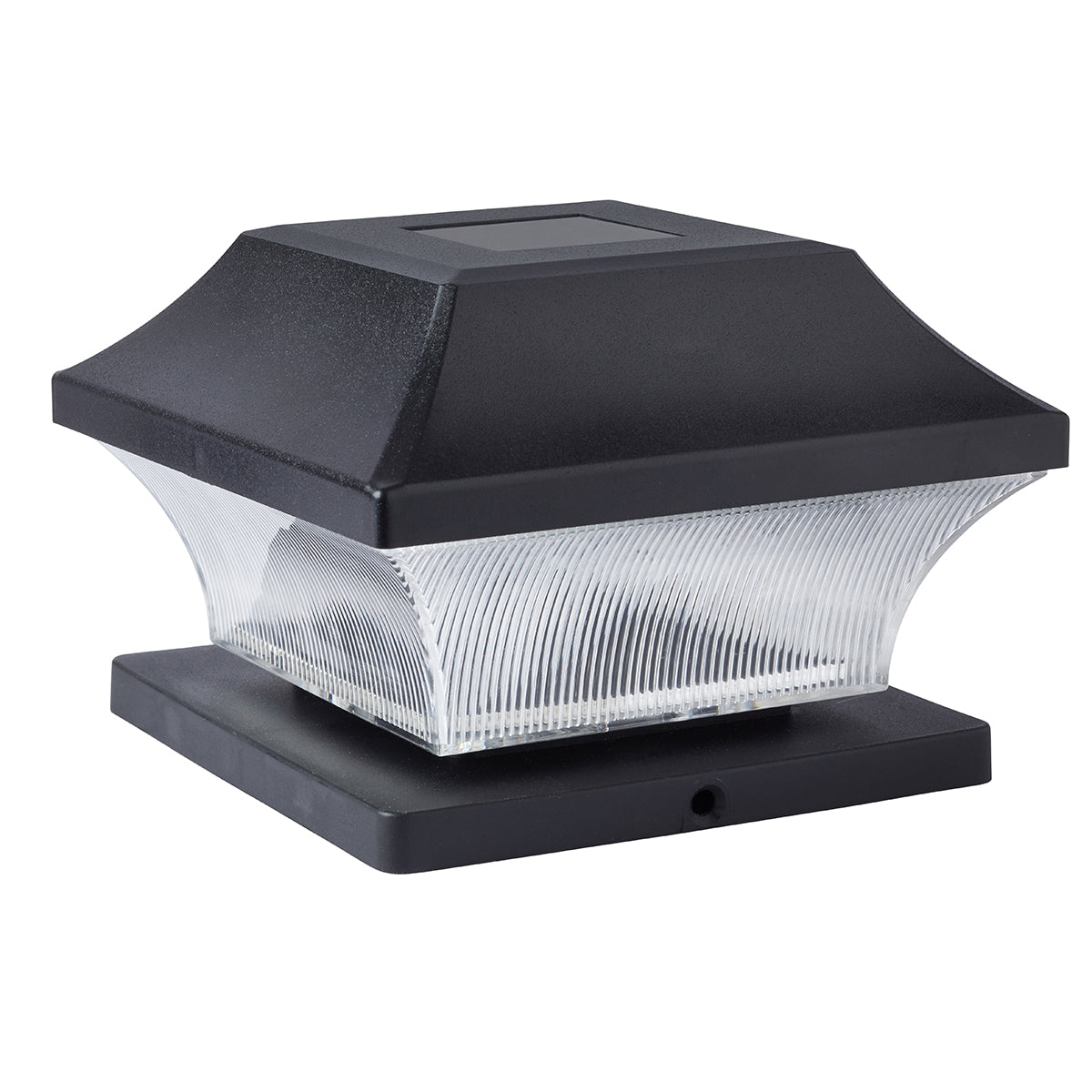 4 Solar Post Lights White LEDs