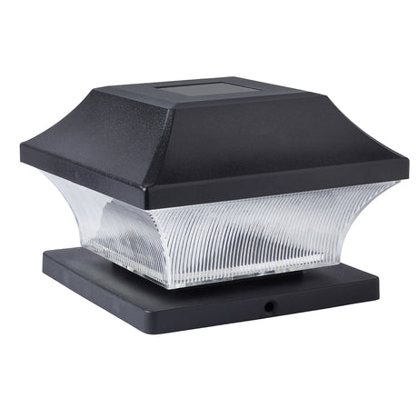 4 Solar Post Lights White LEDs