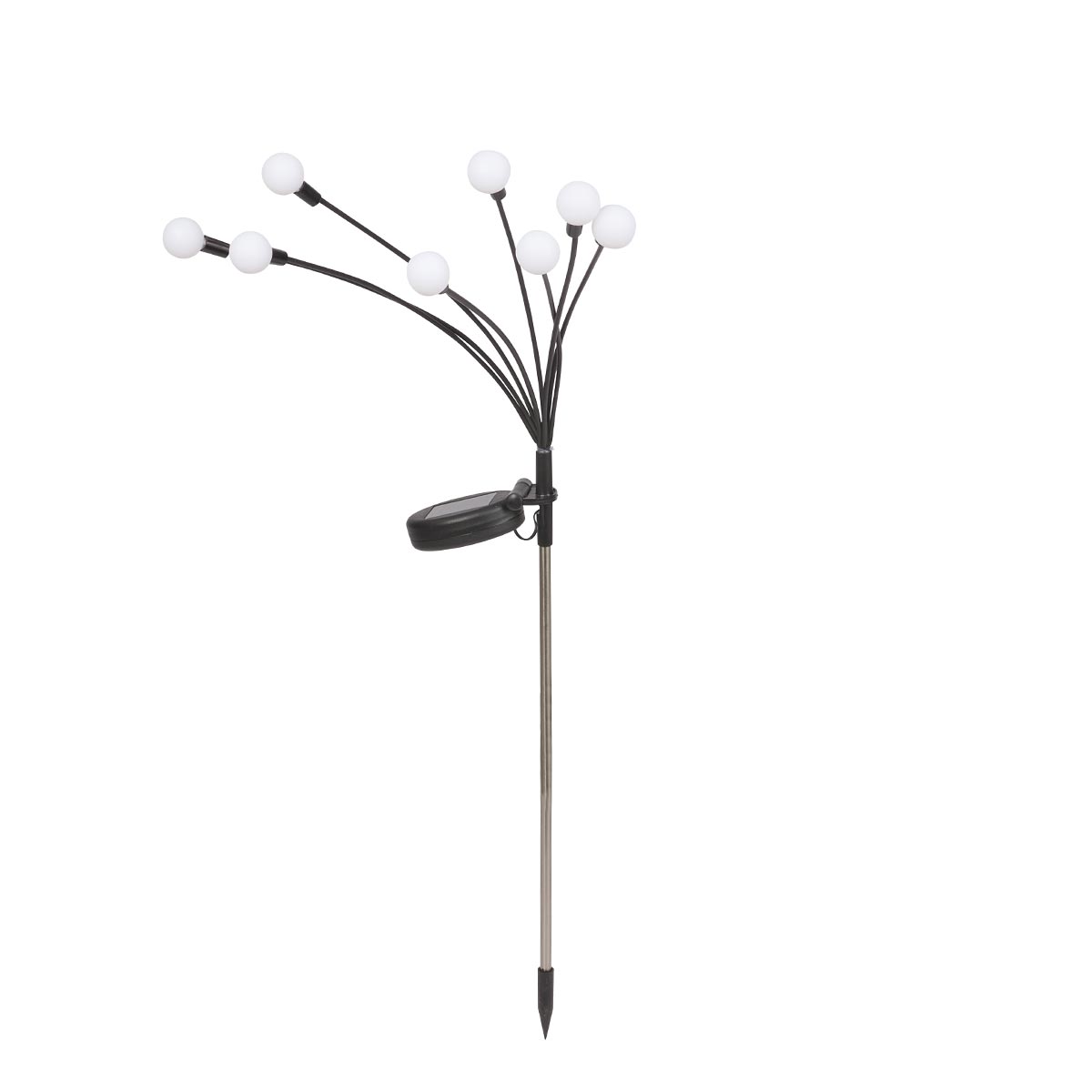 Solar 8-Stem GloGlobe Pastel Stake Lights, Multicoloured LEDs
