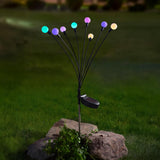 Solar 8-Stem GloGlobe Pastel Stake Lights, Multicoloured LEDs