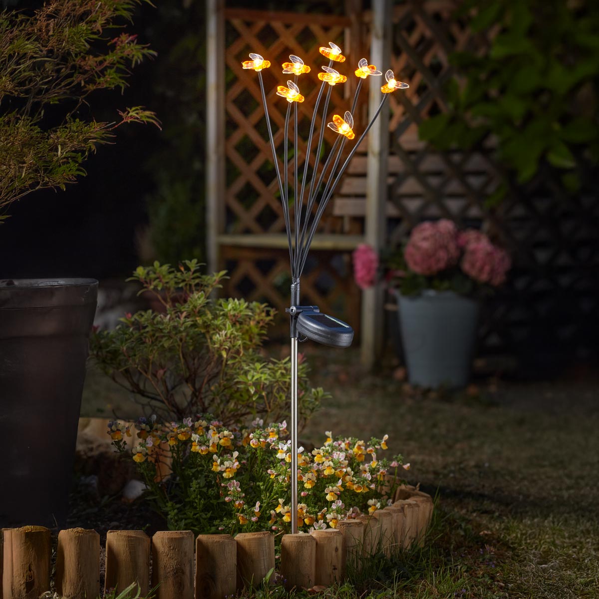 Swaying Solar Bee Stake Light 70cm