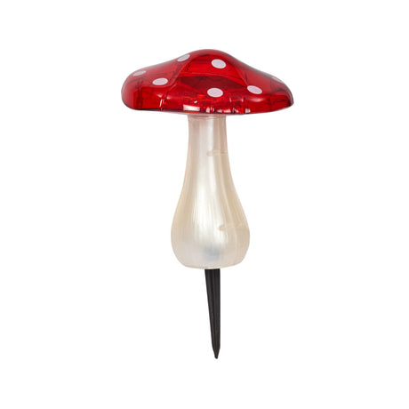 Toadstool Mushroom Solar Light Stake 23cm
