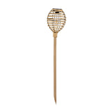 Lumina Solar Torch Stake Light Woven Rattan Effect 70cm