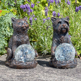 Dog Solar Light White & Colour Changing LEDs 20cm