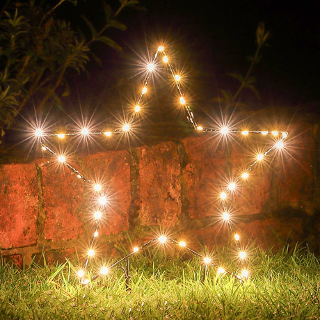 Outdoor Battery Christmas Star Stake Light