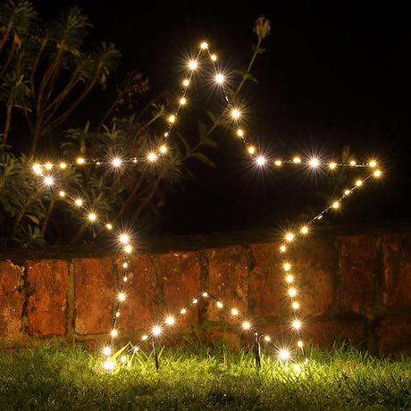 Outdoor Battery Christmas Star Stake Light