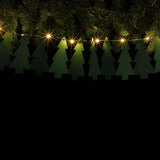 Battery DIY Paper Christmas Tree Fairy Lights