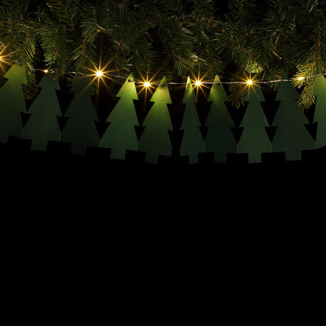 Battery DIY Paper Christmas Tree Fairy Lights