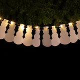 Battery DIY Paper Snowman Christmas Fairy Lights