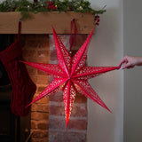 60cm Paper Star Light Christmas Window Decoration Battery Operated