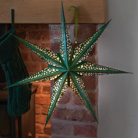60cm Paper Star Light Christmas Window Decoration Battery Operated