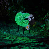 Solar Garden Ornament Dolly the Sheep White & Colour Changing LEDs 26cm