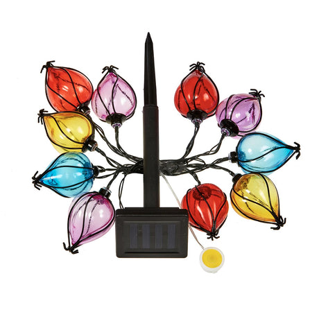 10 Rainbow Balloon Solar Fairy Lights 2.7m