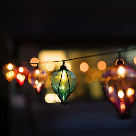 10 Rainbow Balloon Solar Fairy Lights 2.7m