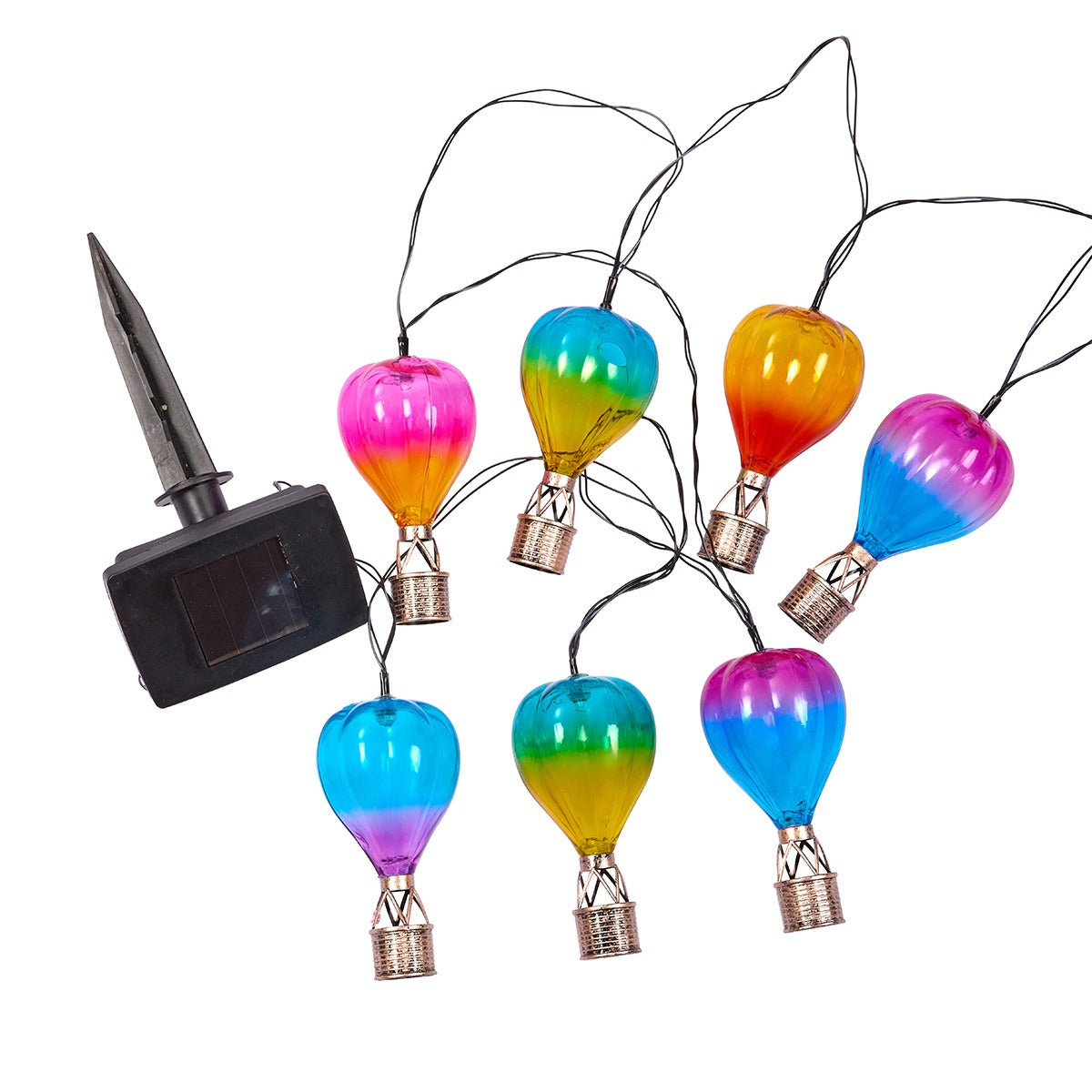 10 Hot Air Balloons Solar Fairy Light 2.7m