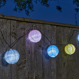 Solar Pastel Chinese Lanterns Fairy Lights