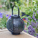 Ferrara Moroccan Solar Lantern Dancing Flame 20cm