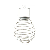 4 Hanging Spiral Solar Lights 19cm