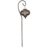 2 Osman Solar Lantern Stake Lights Dancing Flame 92cm