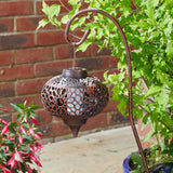 2 Osman Solar Lantern Stake Lights Dancing Flame 92cm