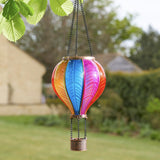 Solar Cool Flame Balloon Wind Spinner Stake Light and Lantern