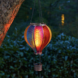 Solar Cool Flame Balloon Wind Spinner Stake Light and Lantern