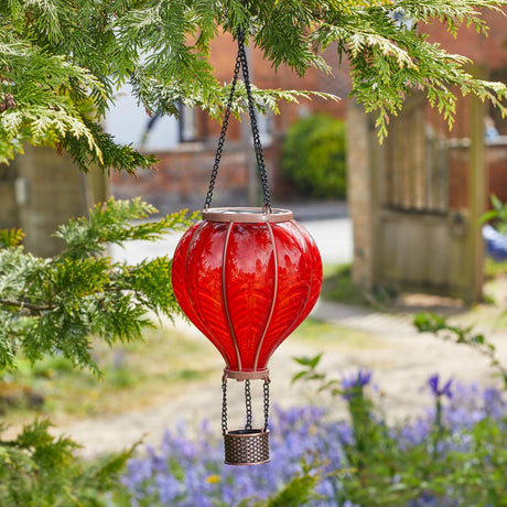 Solar Cool Flame Balloon Wind Spinner Stake Light and Lantern