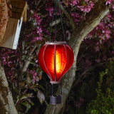 Solar Cool Flame Balloon Wind Spinner Stake Light and Lantern