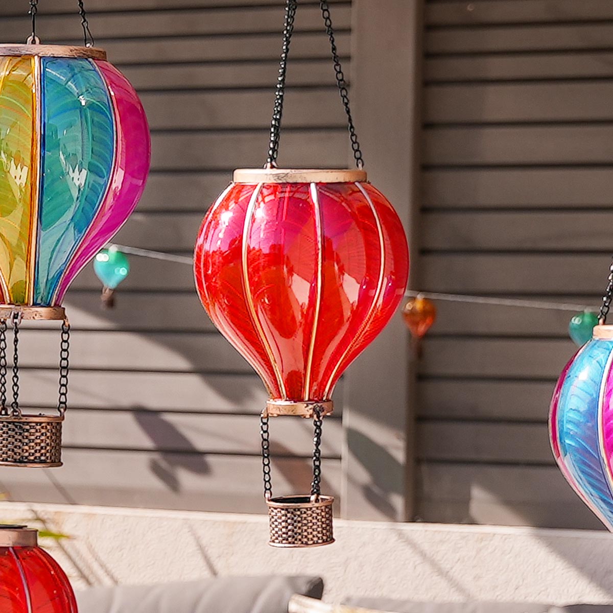 Solar Cool Flame Hanging Balloon Lantern