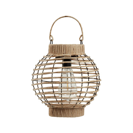 Terra Solar Lantern Rattan Effect 23cm