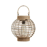 Terra Solar Lantern Rattan Effect 23cm