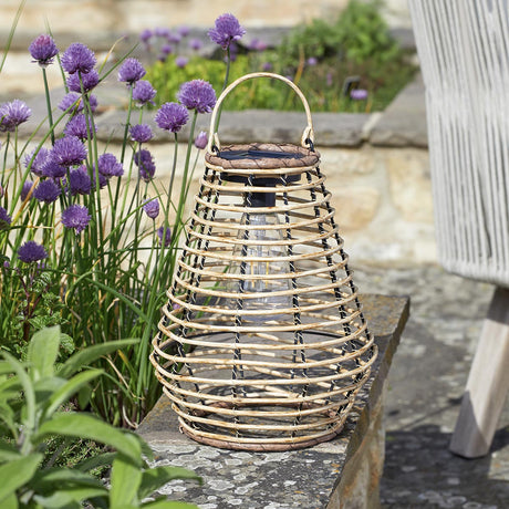Maris Solar Lantern Rattan Effect 27cm