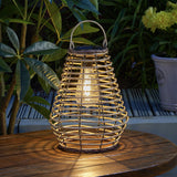 Maris Solar Lantern Rattan Effect 27cm