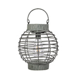 Terra Solar Lantern Rattan Effect 23cm