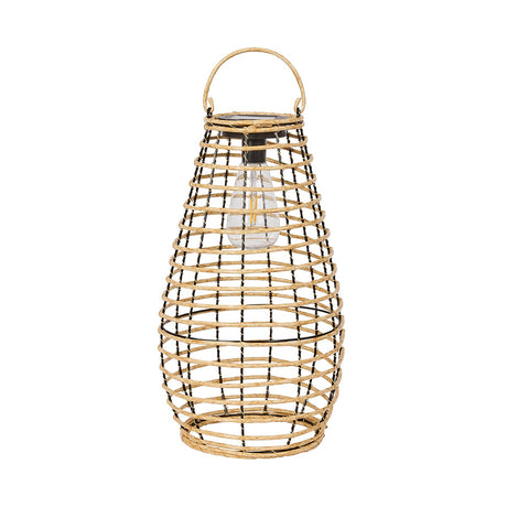 Venus Solar Lantern Rattan Effect 38cm