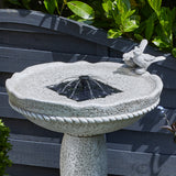 Solar Water Feature Feathered Friends 62cm